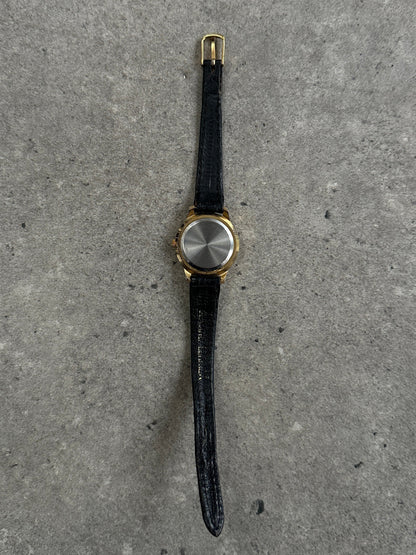 Vintage 1990s Gold Tone Round Quartz Watch