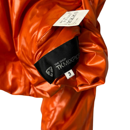 Takeo Kikuchi Diamond Stitch Reversible Puffer Jacket In Blue & Orange (L) | Large, Blue