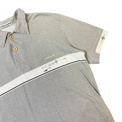 1999 Vintage Stone Island Grey Polo Shirt
