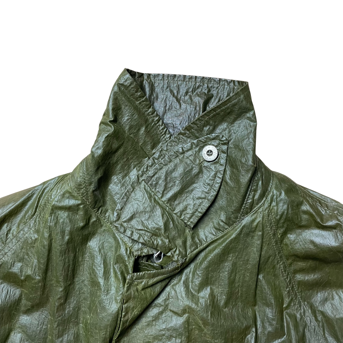 A/W 1988 Crocodile Green Dual Layer Ice Trench Coat