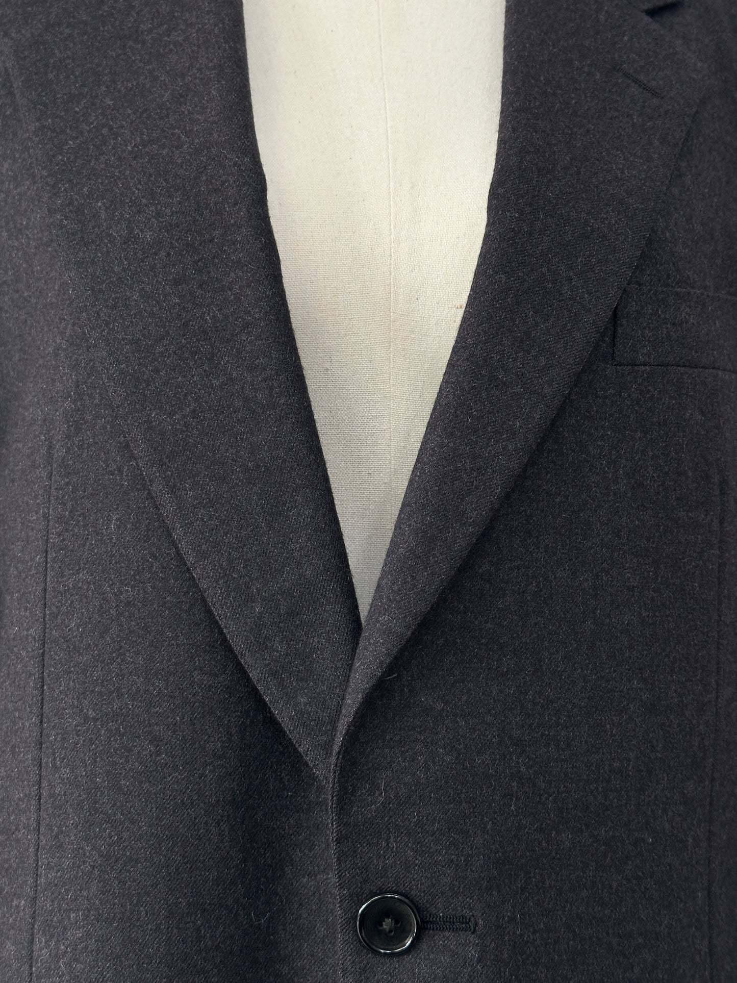 Burberry 1990s Pure Brushed Wool Single Breasted Blazer - 38R/M