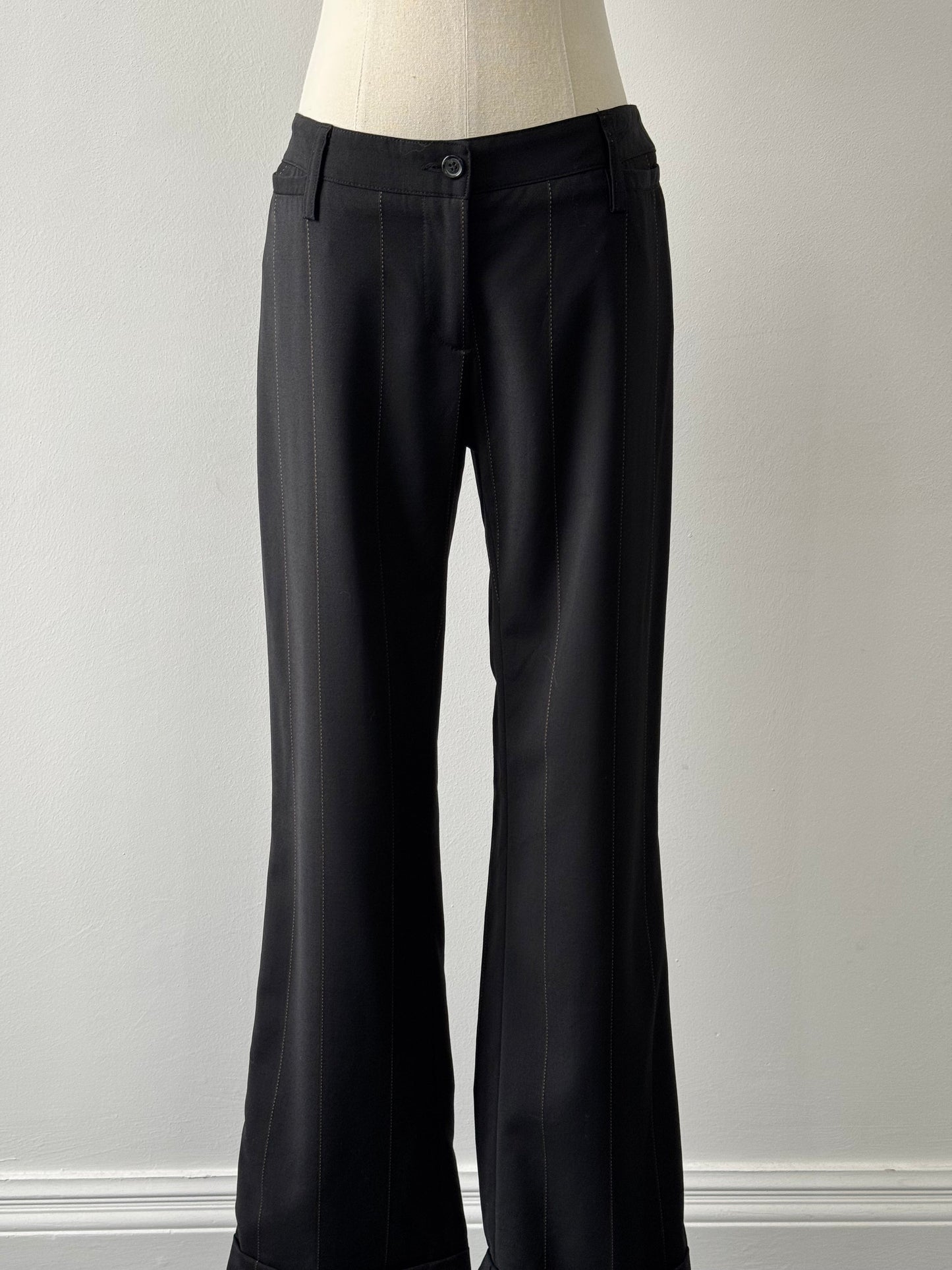 D&G Dolce & Gabbana 2000s Wool Trousers- W28
