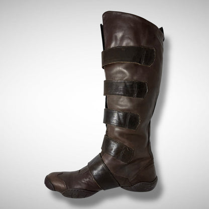 Marithé + François Girbaud Leather Strap Boots (2000s)