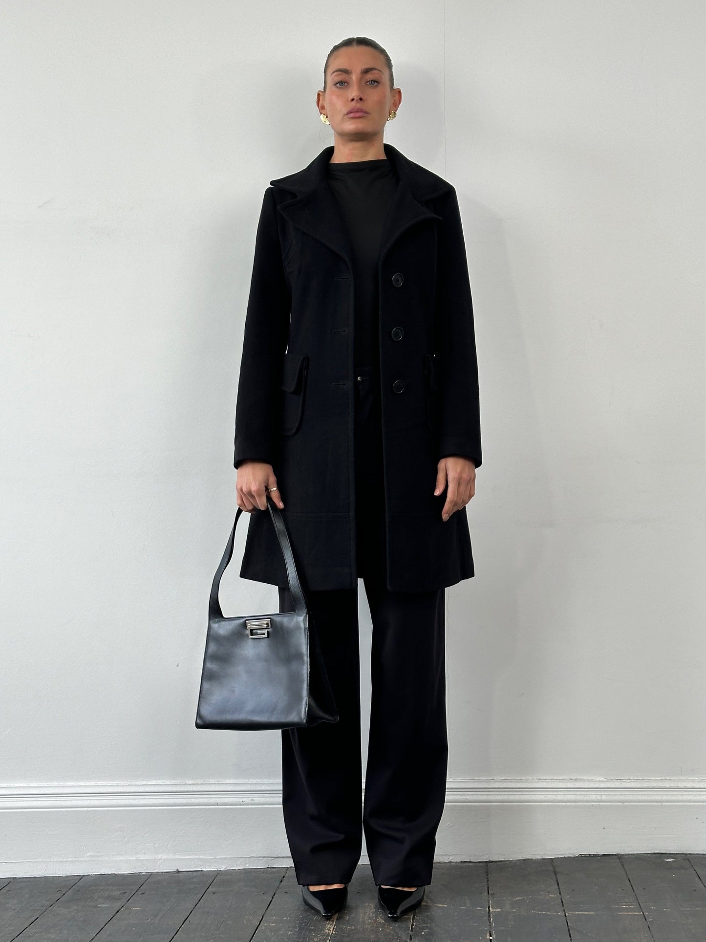 Max & Co Virgin Wool Single Breasted Coat - S