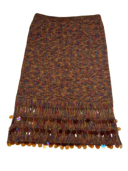 Christian Lacroix Bazar knit sequin skirt