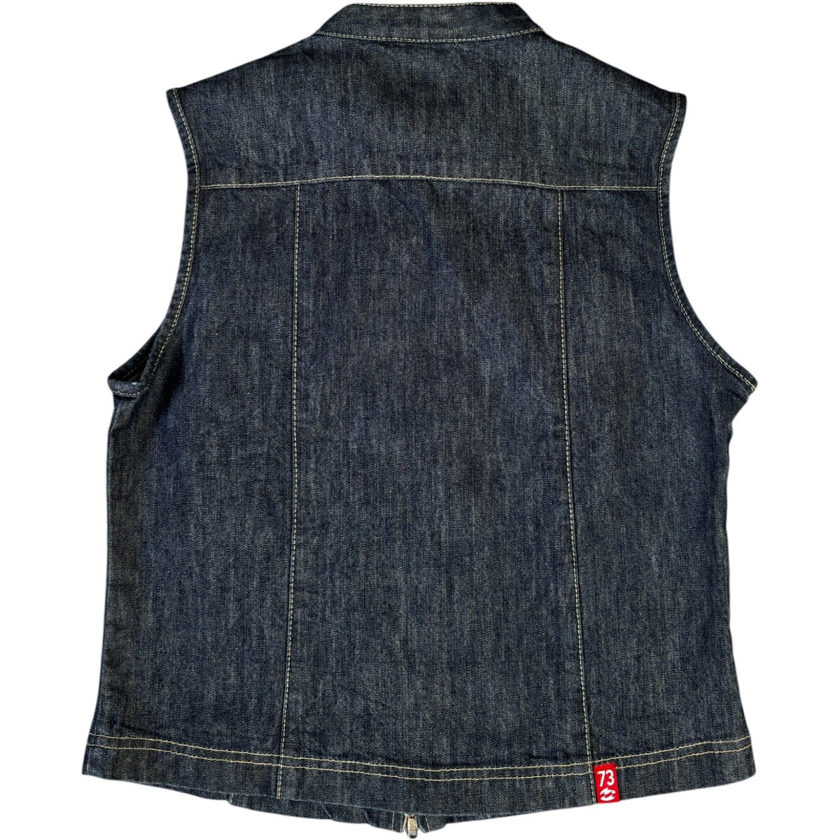 Billabong 00’s Sleeveless Denim Jacket Size 10/12 | 10/12, Red