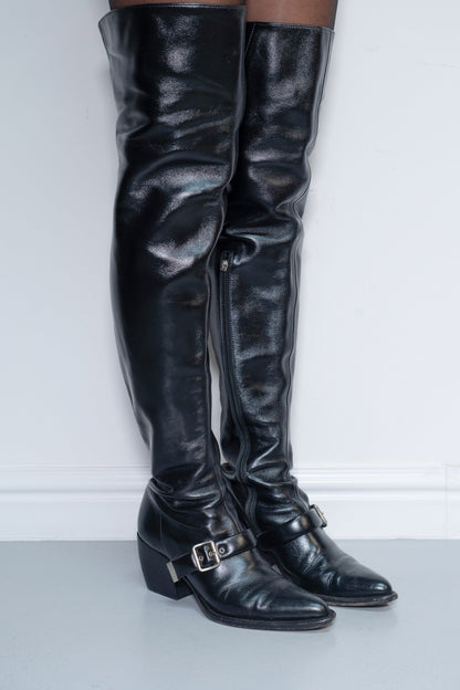 CHLOE THIGH HIGH BOOTS (EU 41) | DEFAULT TITLE, Black