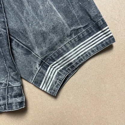 S/S 1986 Charcoal Grey Sail Cloth Marina Spell Out Hooded Coach Jacket