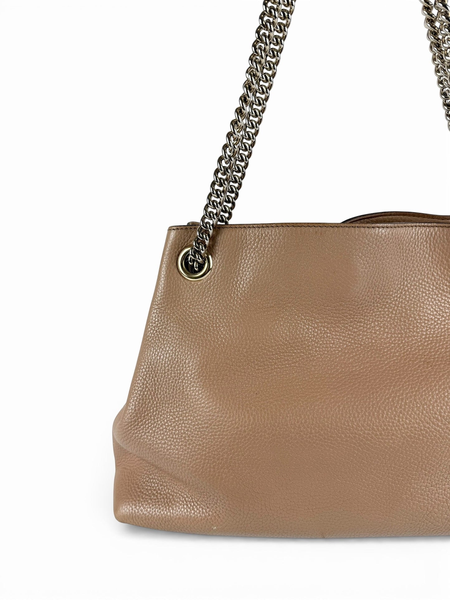 Gucci GG Pebbled Calfskin Soho Chain Handbag | O/S, Multicoloured
