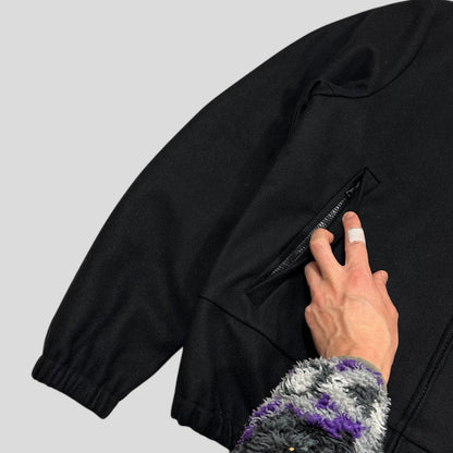 Miu Miu 2008 Wool & Nylon Boxy Bomber Jacket - IT48 (M/L) | Default Title, Multicoloured