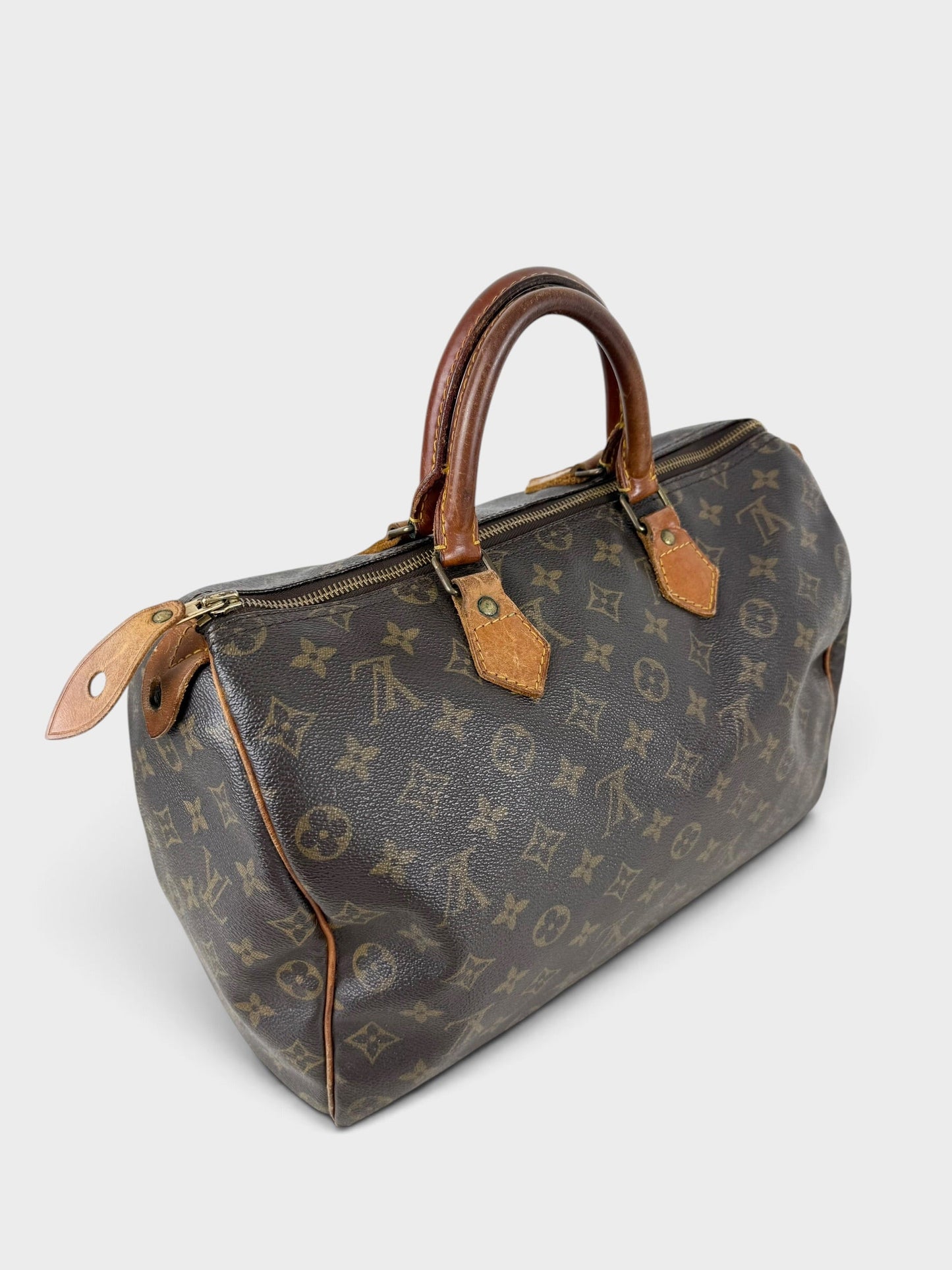 90s Louis Vuitton Speedy 35 Handbag | O/S, Brown