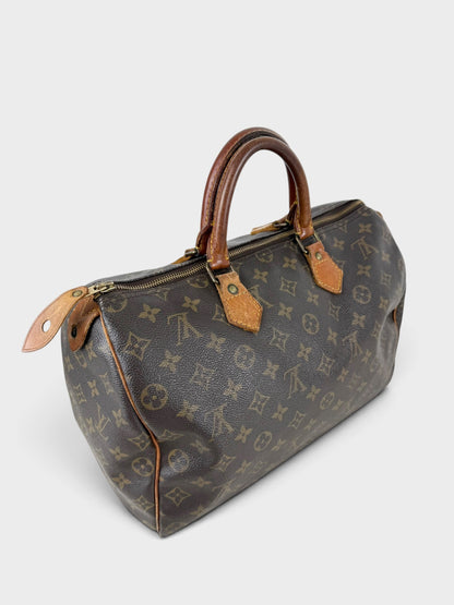 90s Louis Vuitton Speedy 35 Handbag | O/S, Brown