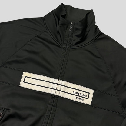 Stone Island AW04 Denims Spellout Logo Black Track Jacket - L | Default Title, Multicoloured