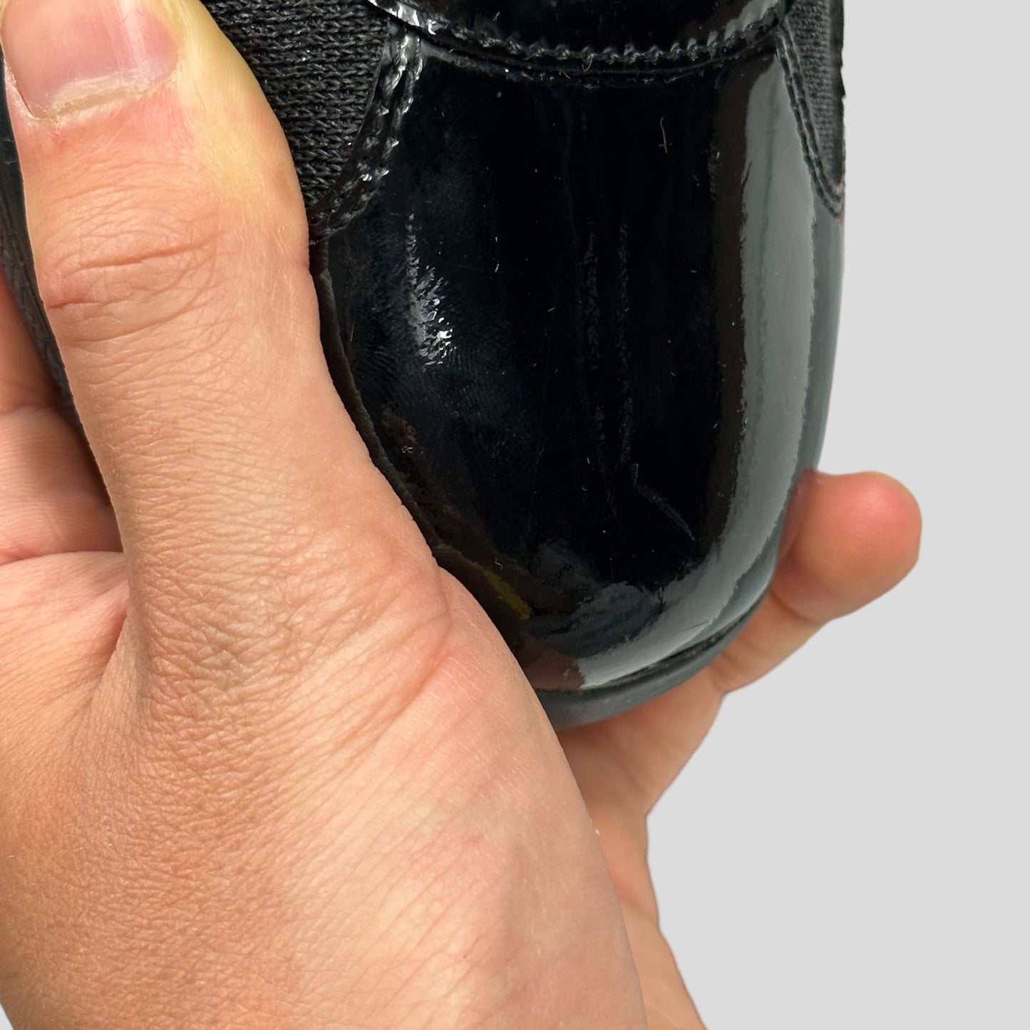 Prada Americas Cups Patent Leather Triple Black - UK9/9.5