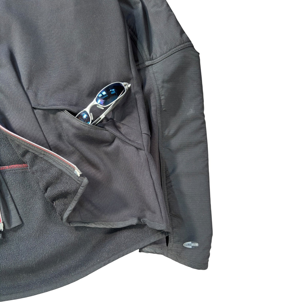 Adidas 2004 Asymmetrical Zip Two Tone Climawarm Hoodie M | Medium, Black