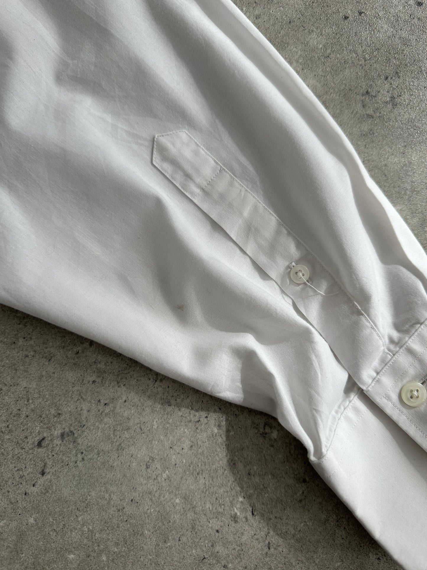 Yves Saint Laurent 90s Cotton Logo Shirt - XL