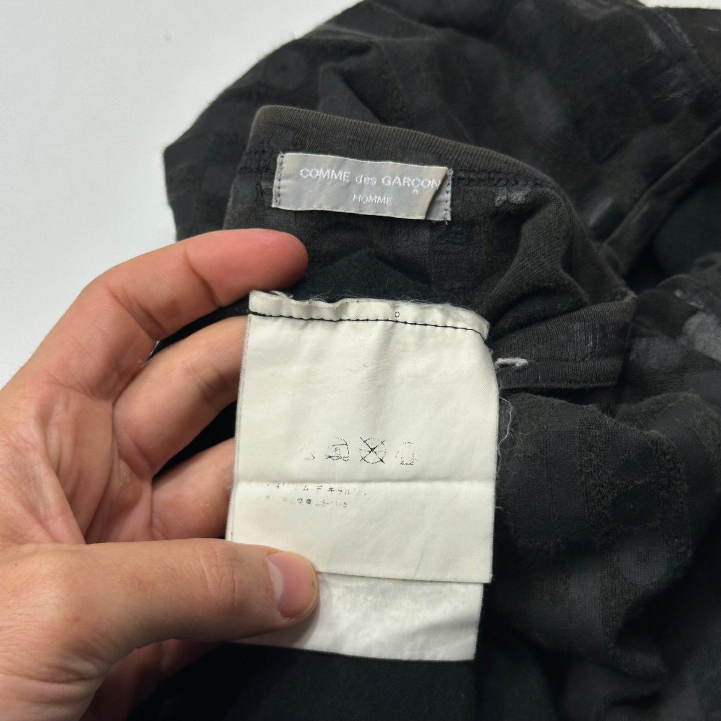 Comme Des Garçons Homme 00’s Overlay Tonal Graphic Print T-shirt - M