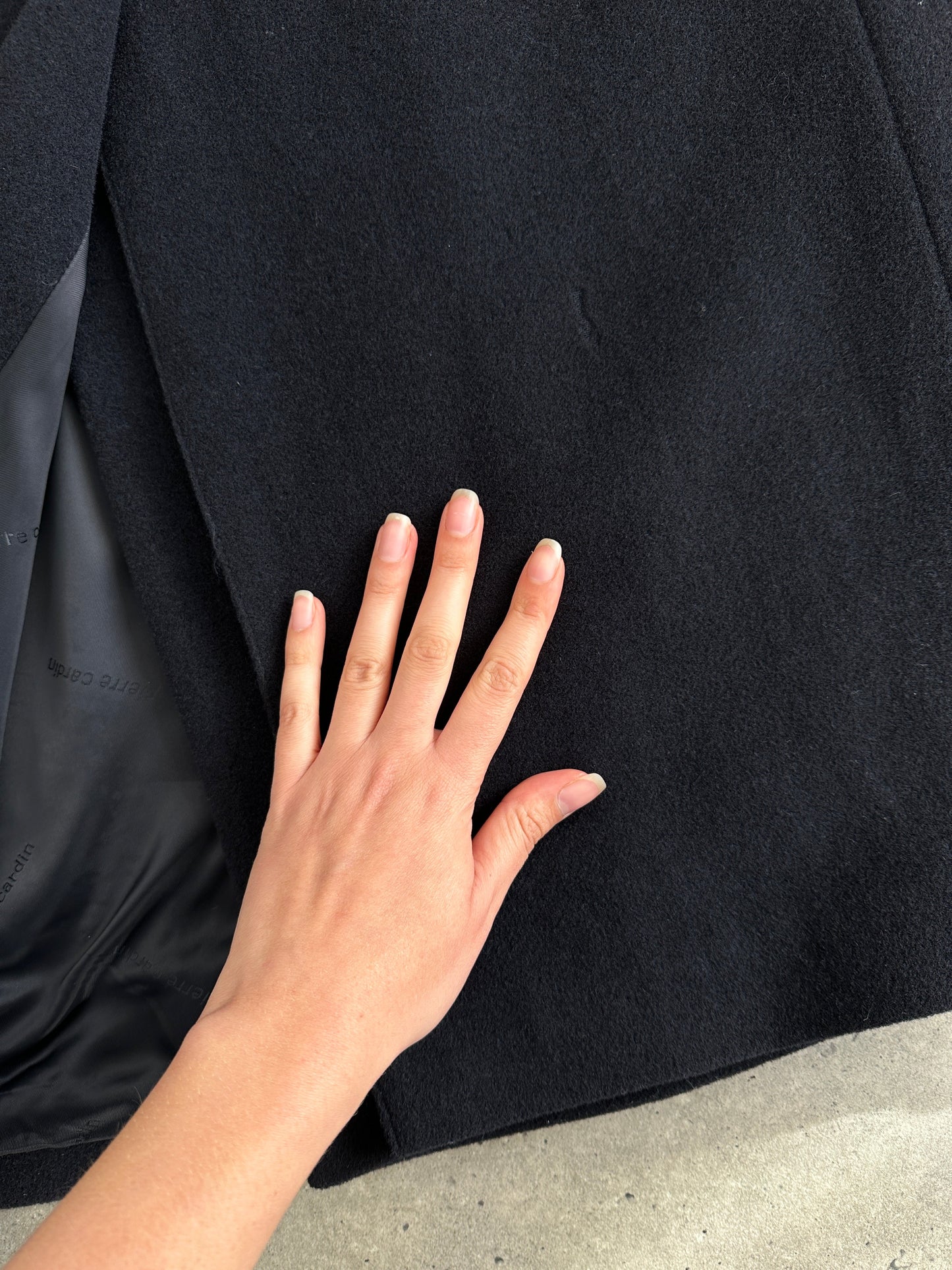 Pierre Cardin 1990s Wool Cashmere Double Breasted Floor Length Coat - XL