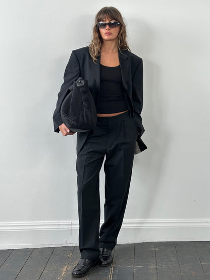 Balmain 2000s Tuxedo Wool Single Breasted Suit - 40R/W30-32