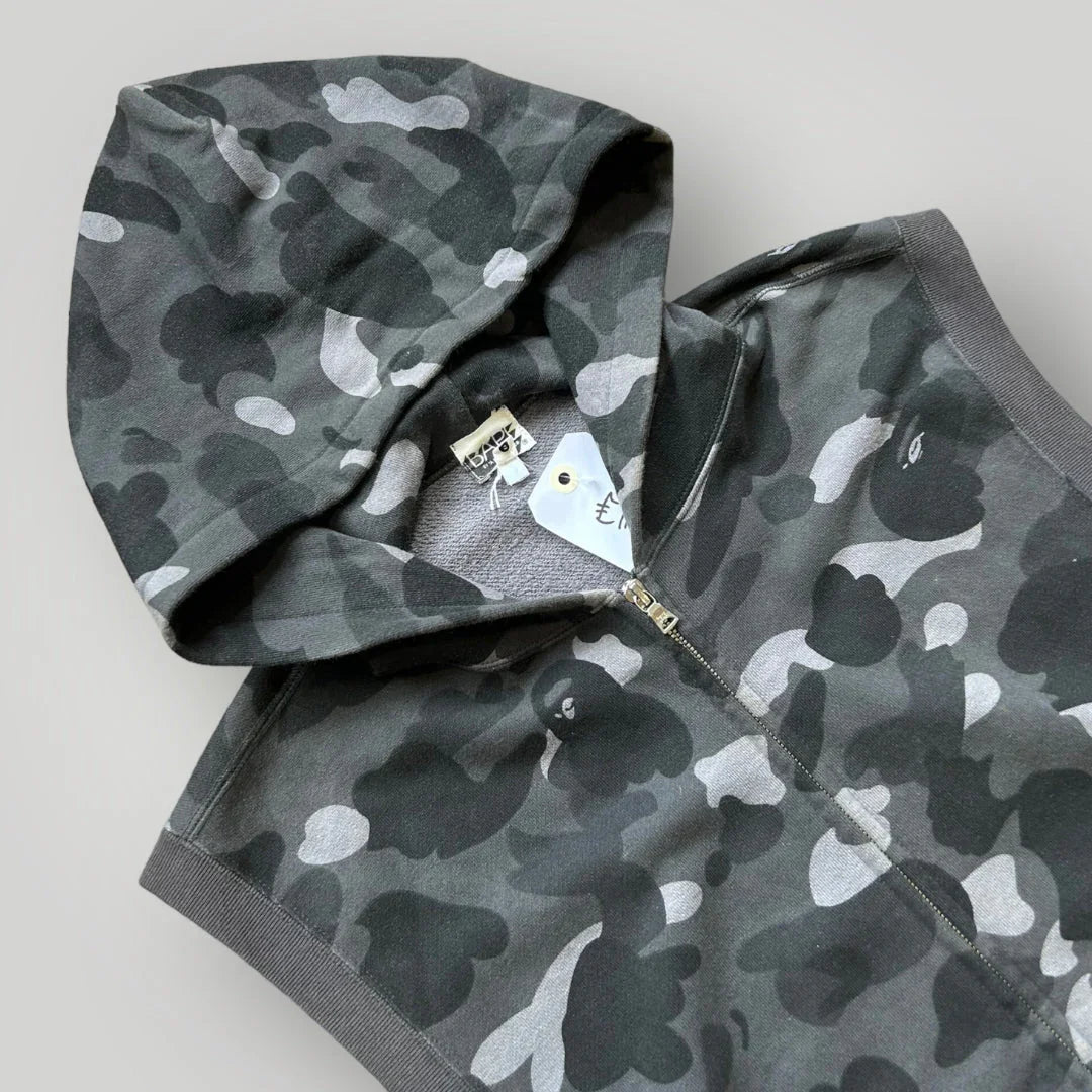 Bape 2005 Hooded Camo Gilet M