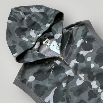 Bape 2005 Hooded Camo Gilet M