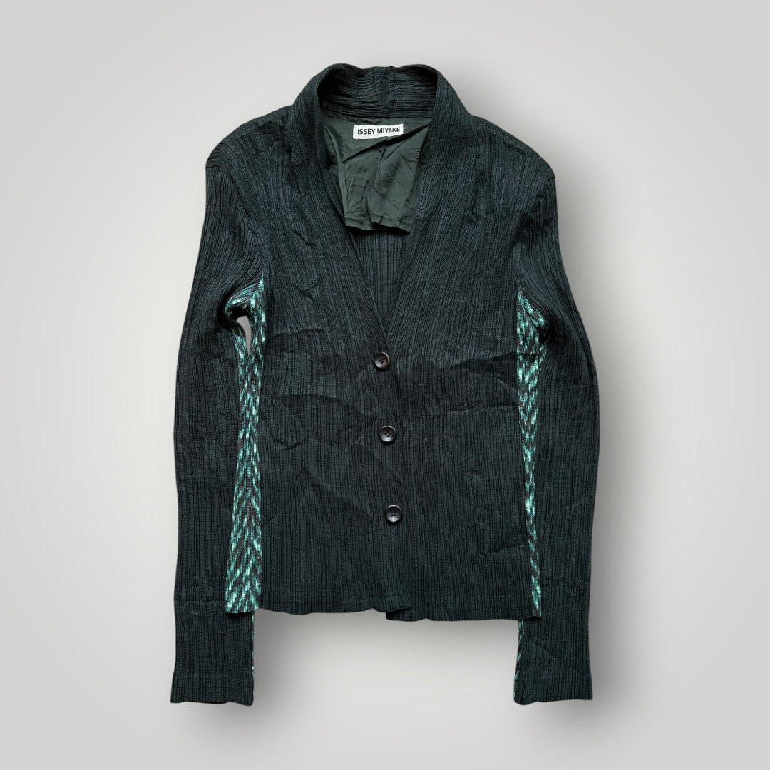 2000's Issey Miyake Mainline Pleated Blazer M | Default Title, Green