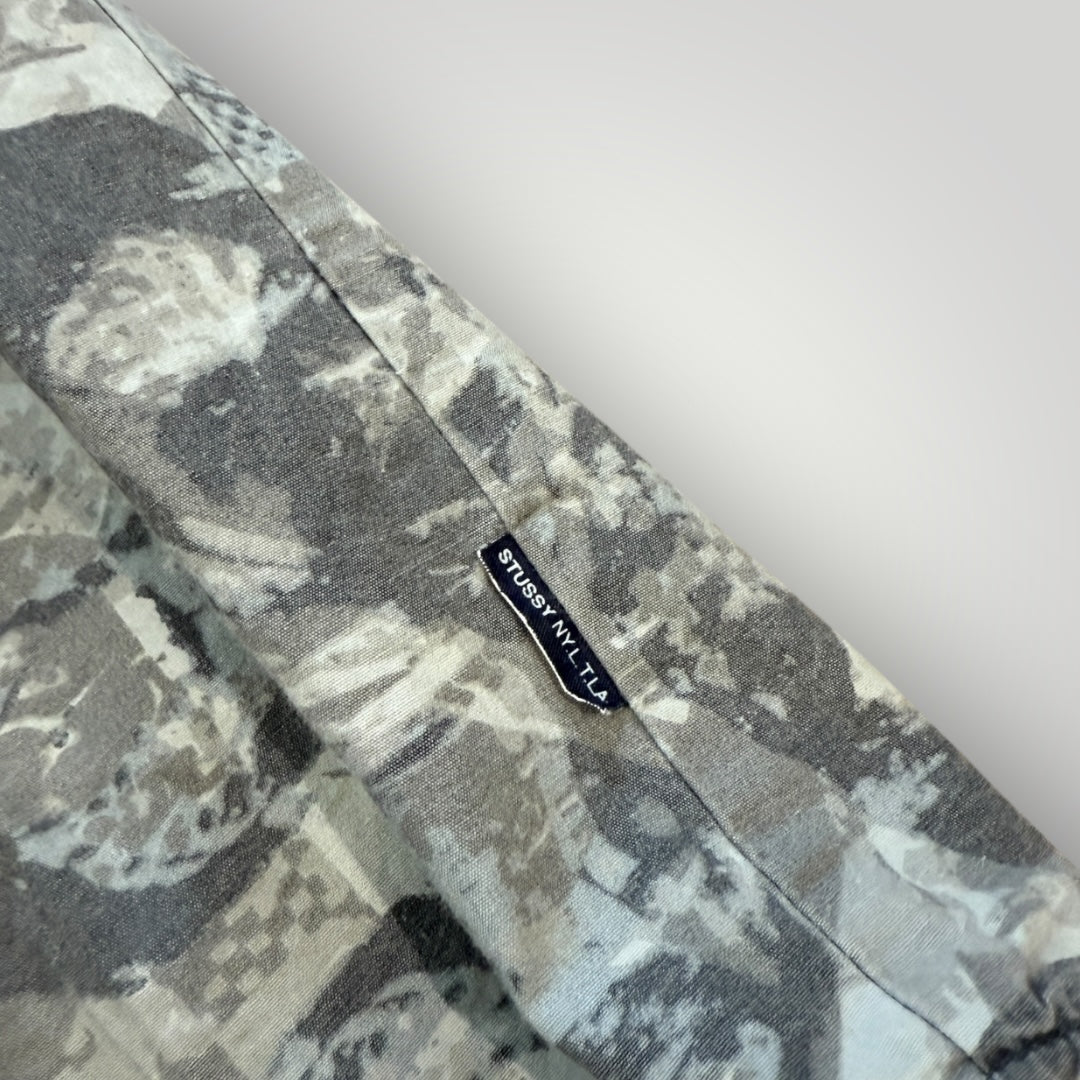 Stüssy NYLTA Early 2000's Camo Shirt M