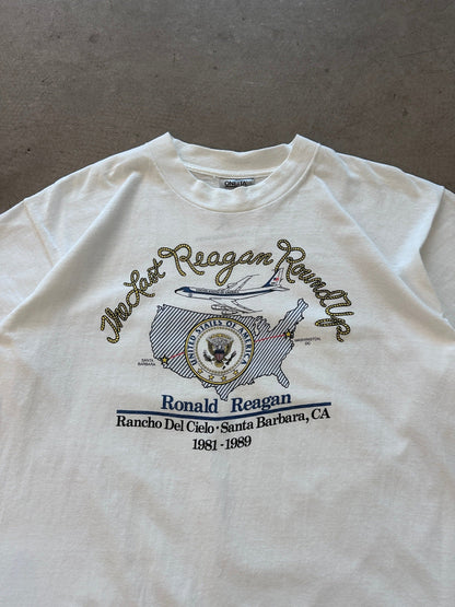 1989 The Last Reagan Round Up T-Shirt - XL | X-Large, Red