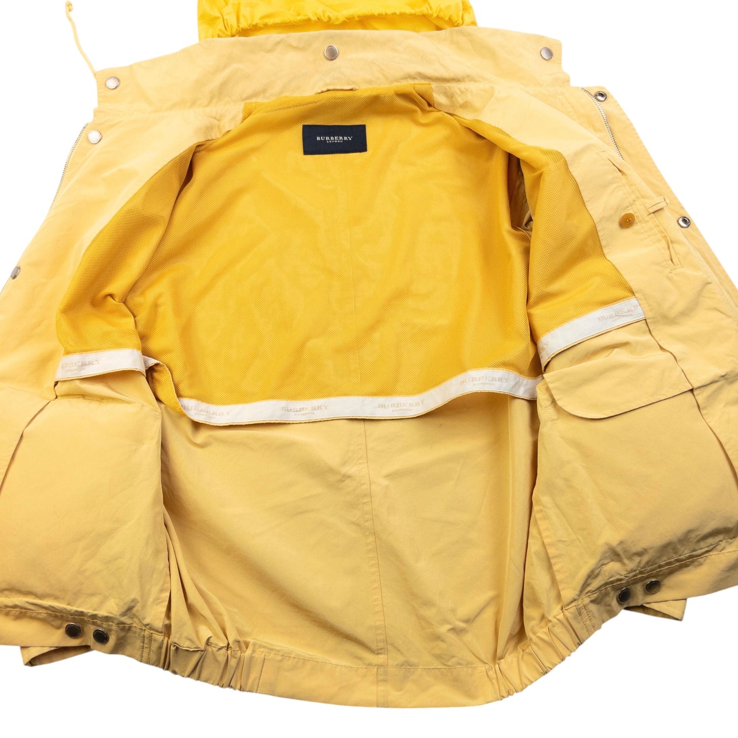 Vintage 2000s Burberry Zip Up Cargo Jacket Size S | Small, Yellow