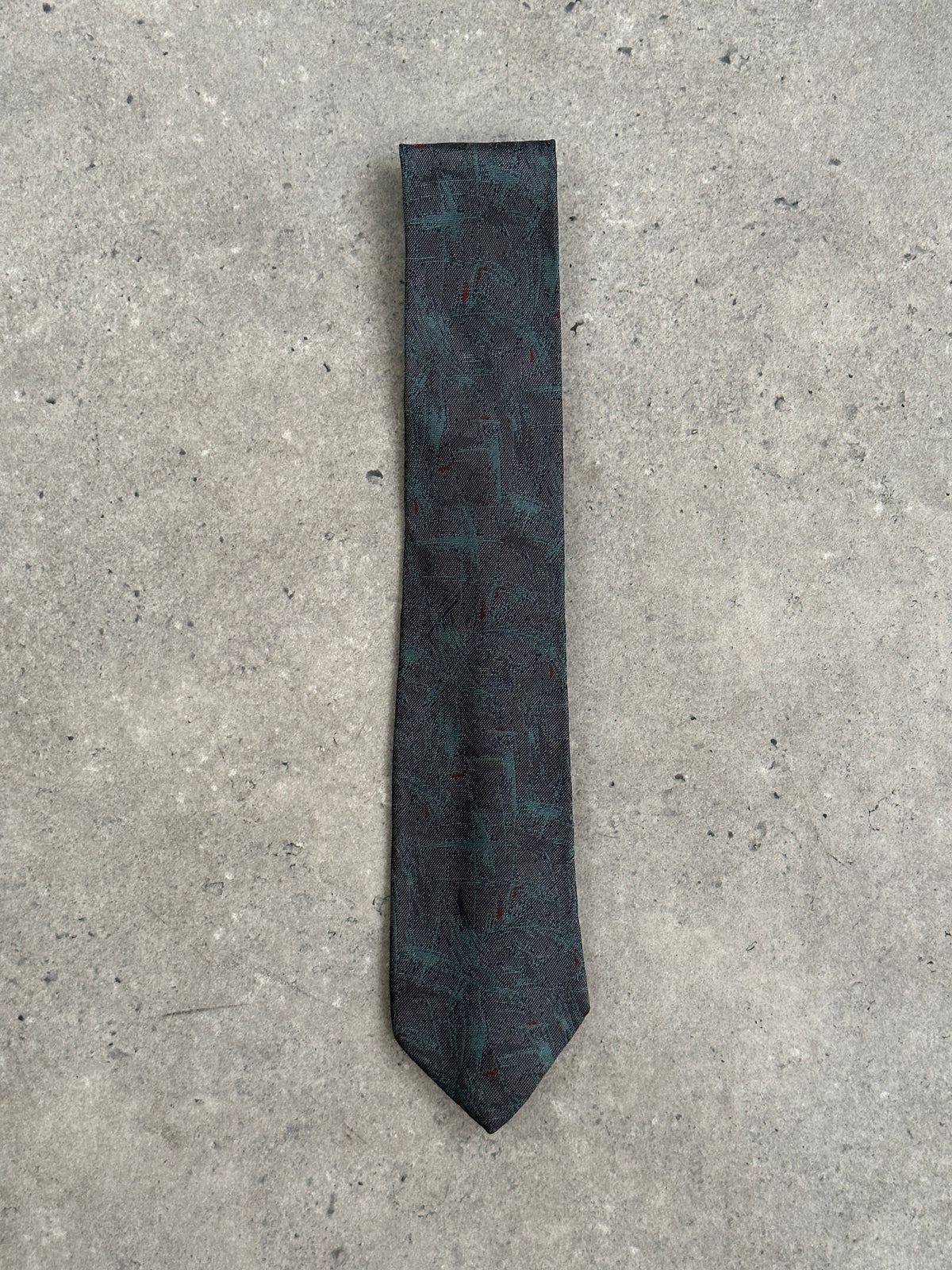 Balenciaga 1990s Italian Pure Silk Jacquard Tie