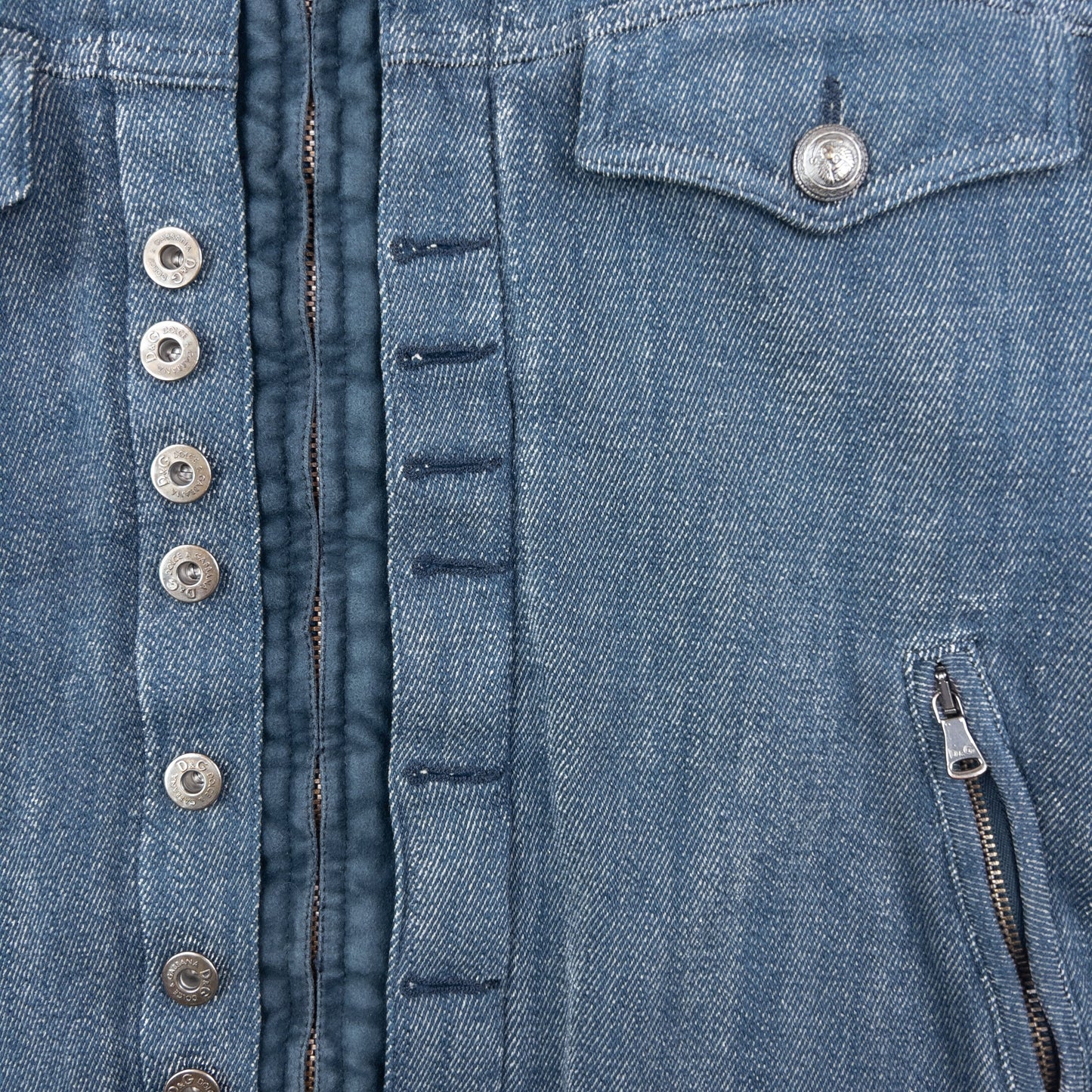 Vintage 2000s Dolce & Gabbana Layered Denim Jacket Size M