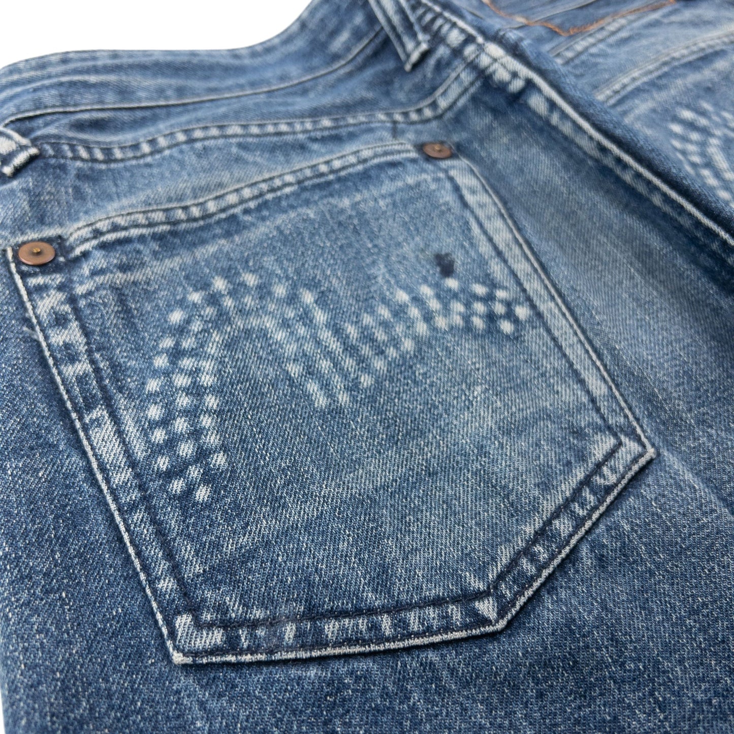 Vintage 2000s Evisu Embossed Double Gull Japanese Denim Jeans Size W30 | W30, Blue