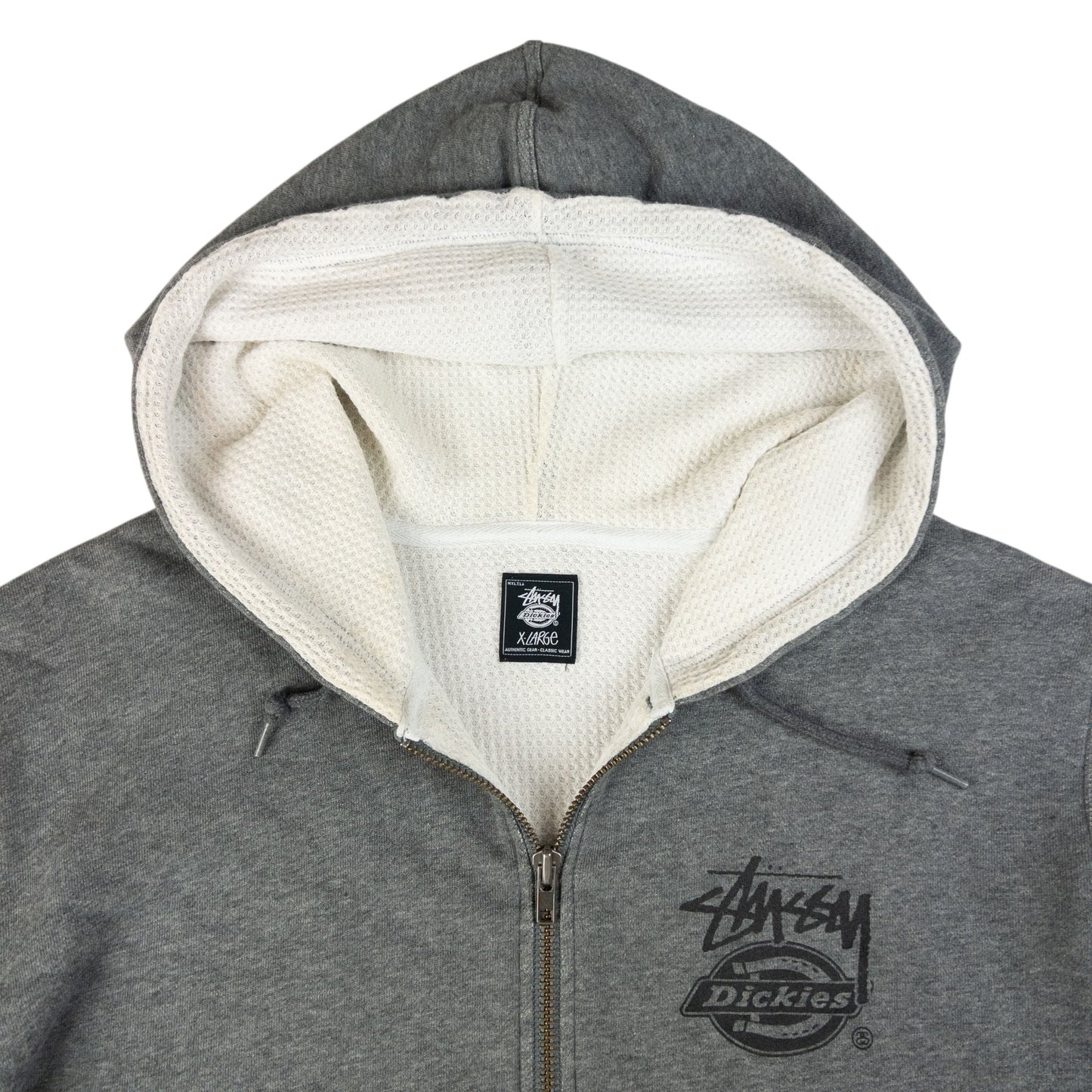 Vintage Stussy X Dickies Zip Up Hoodie Size XL