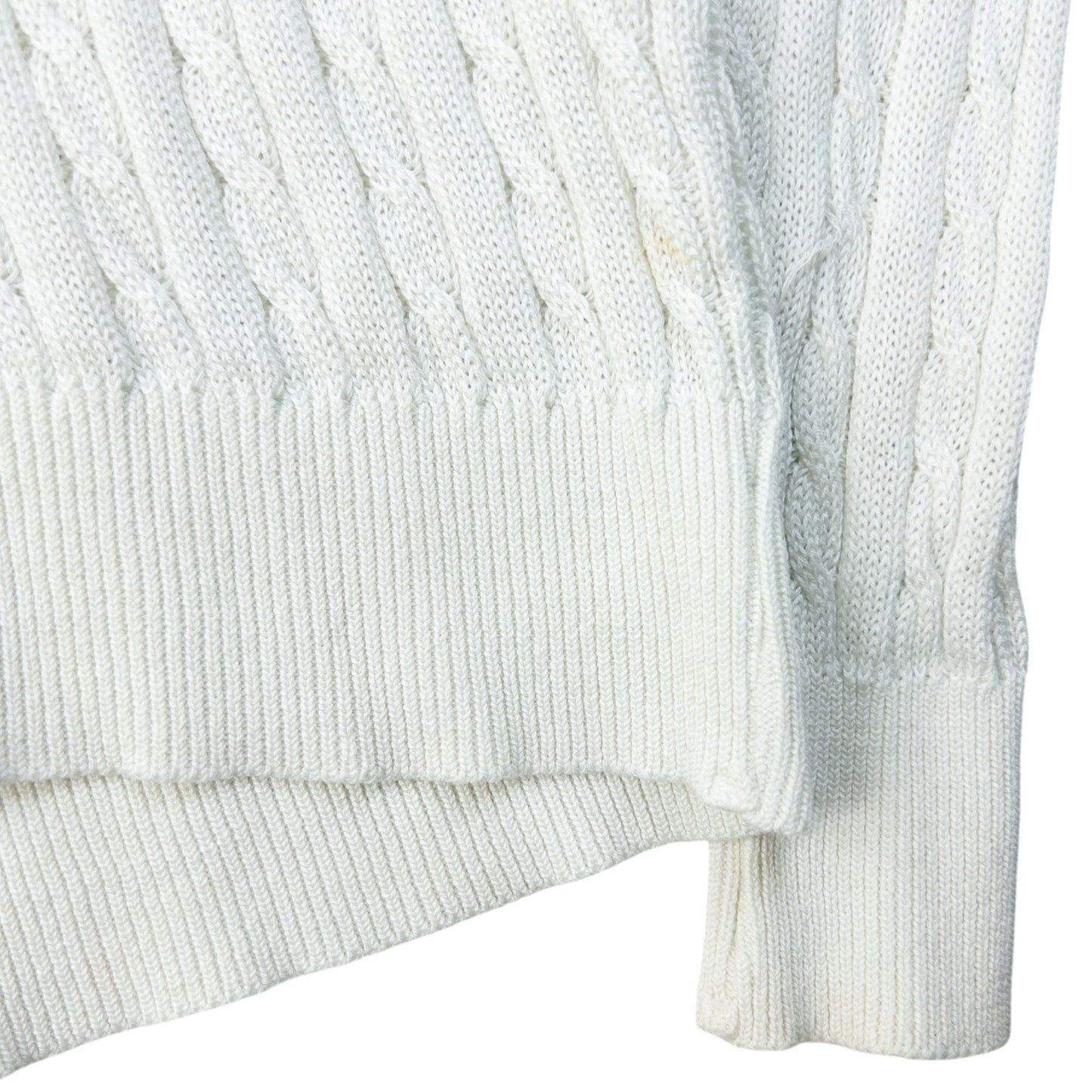 Vintage 90s Burberry Cable Knit Jumper Womens Size S | Small, Red