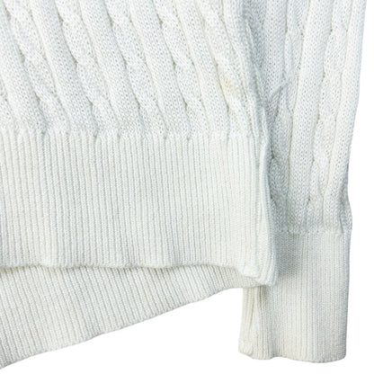 Vintage 90s Burberry Cable Knit Jumper Womens Size S | Small, Red