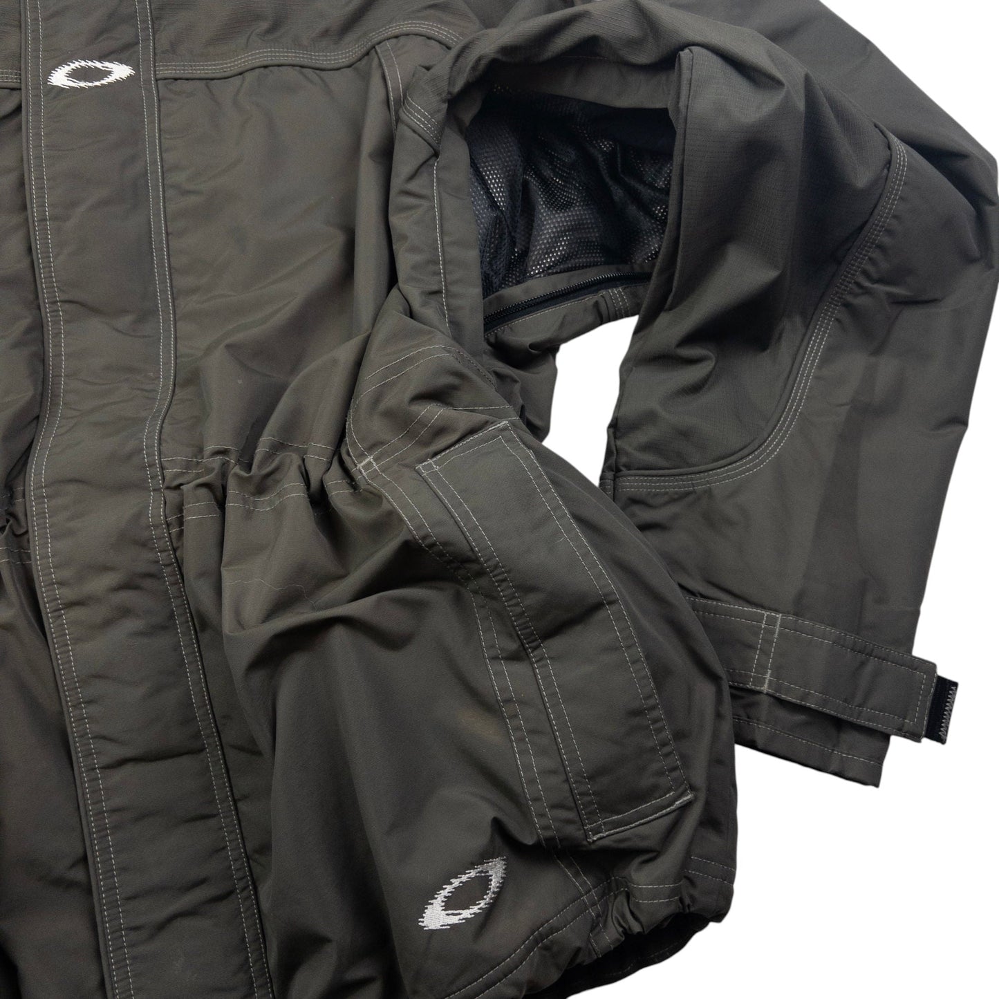 Vintage Oakley Zip Up Snowboarding Jacket Size XL