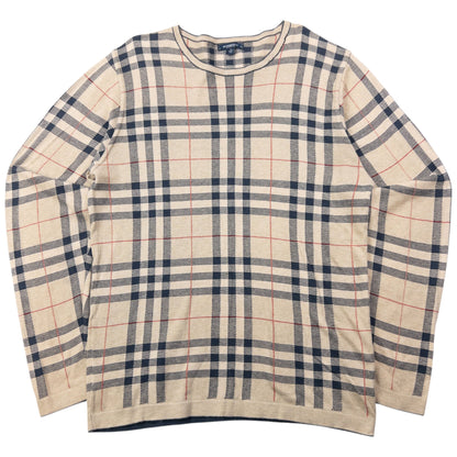 Vintage 2000s Burberry Nova Check Jumper Size M