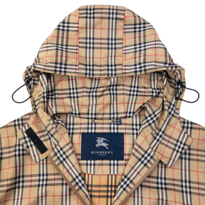Vintage 2000s Burberry Nova Check Packable Q Zip Jacket Size L