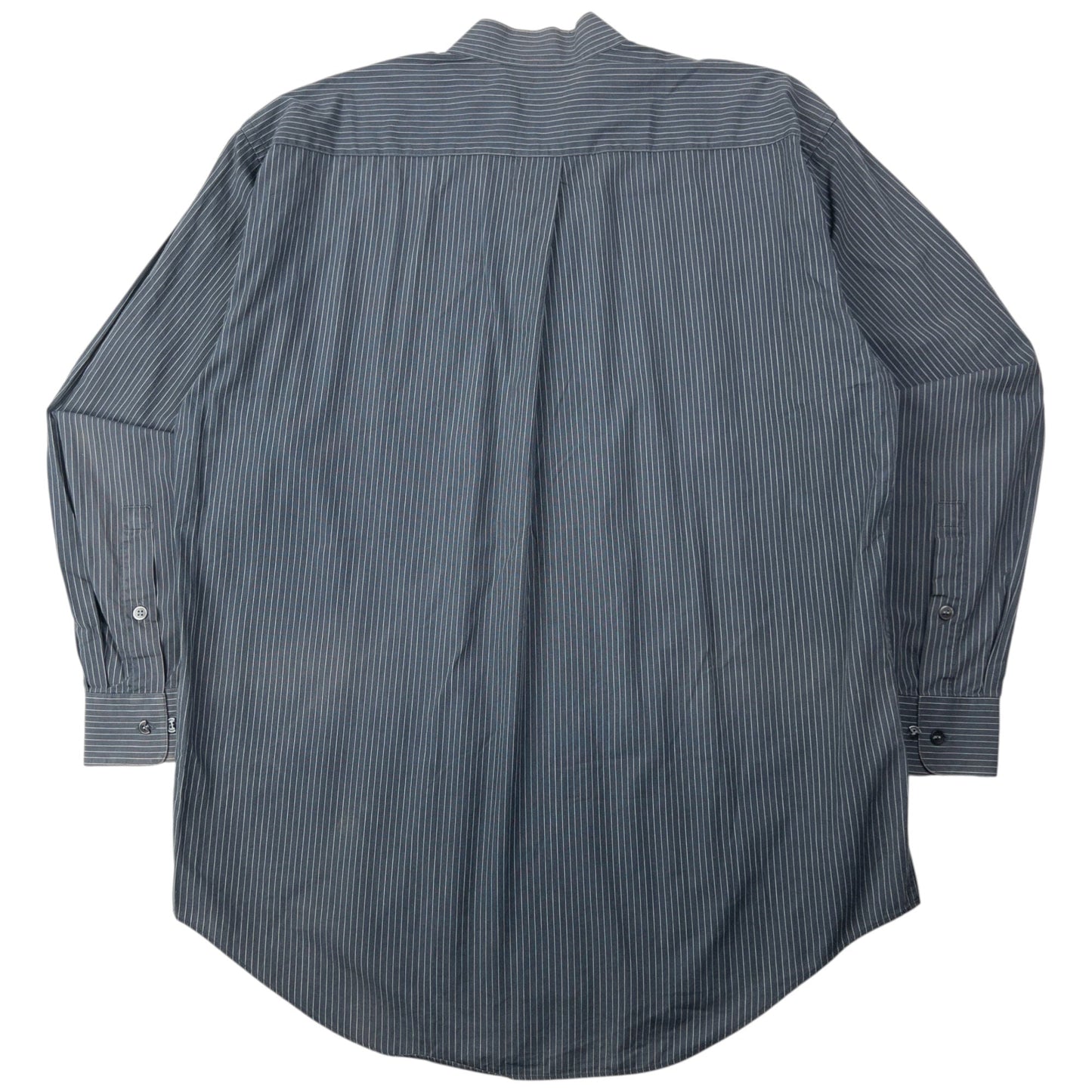 Vintage 90s Issey Miyake Striped Long Sleeve Button Up Shirt Size L | Large, Grey