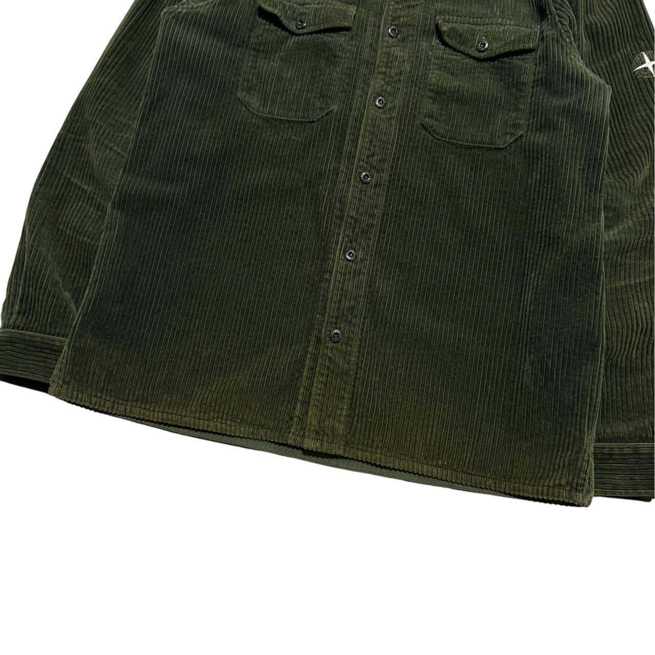 Stone Island Heavy Corduroy Overshirt | Large, Olive Green