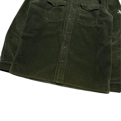 Stone Island Heavy Corduroy Overshirt | Large, Olive Green