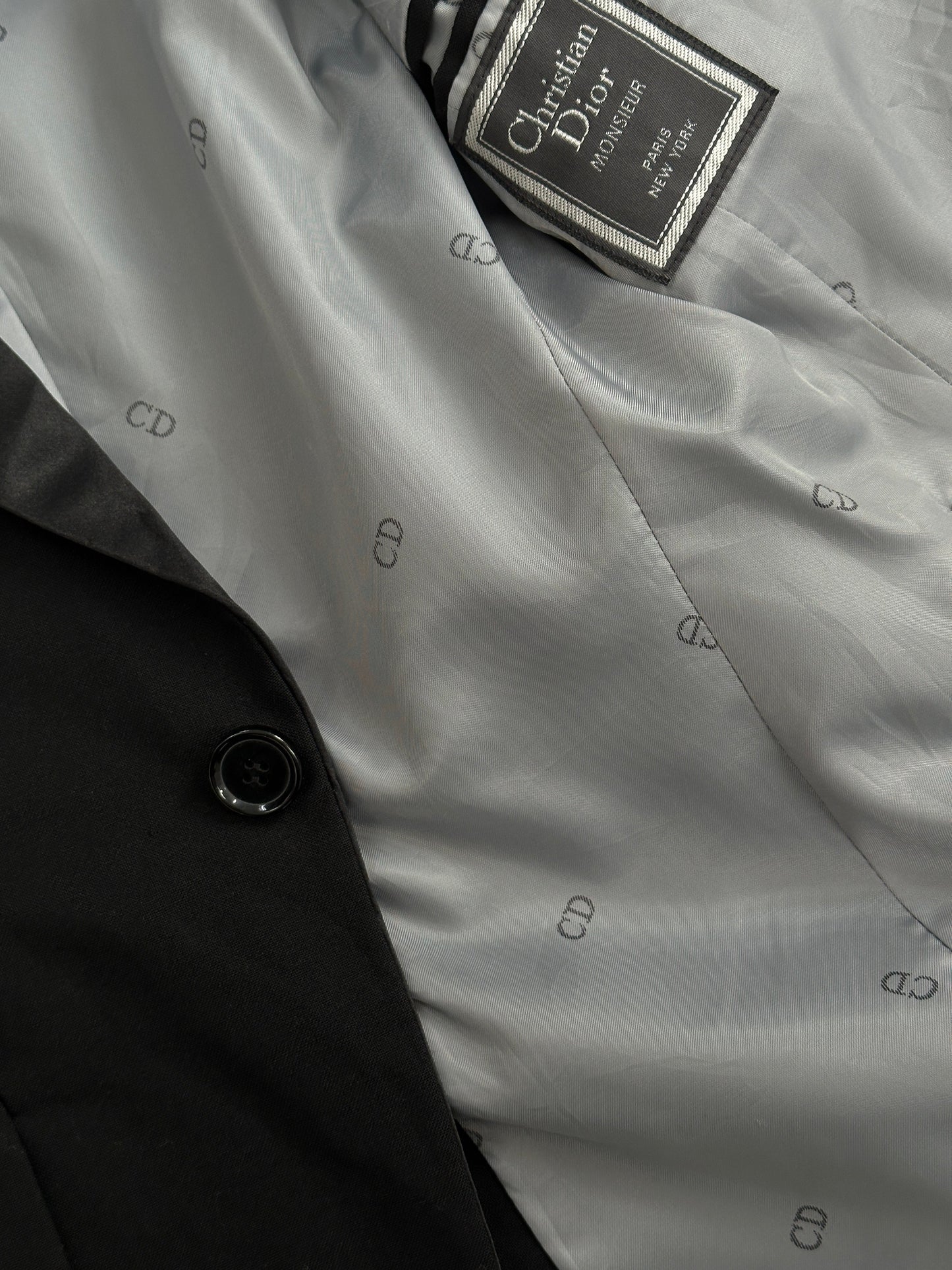 Christian Dior 1990s Single Breasted Tuxedo Blazer - S