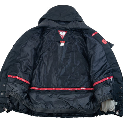 Vintage 90s Oakley Nitro Fuel Zip Up Snowboarding Jacket Size L | Large, Black