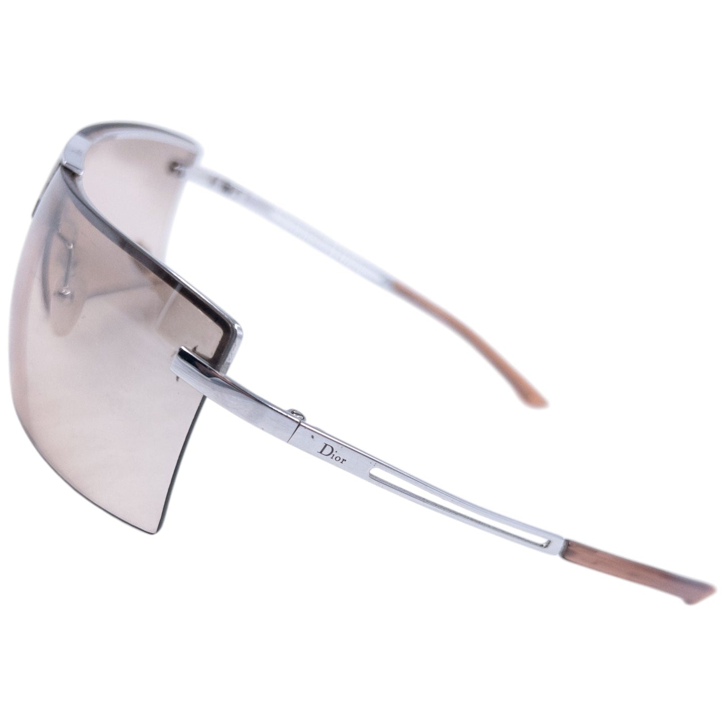 Vintage 2000s Dior By John Galliano Stunt Rimless Sunglasses | O/S, Beige