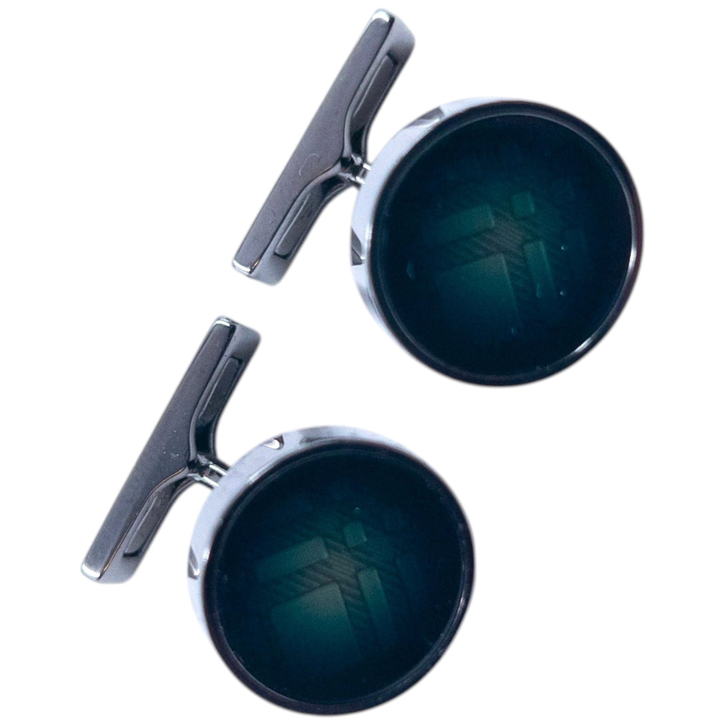 Vintage 2000s Burberry Nova Check Cuff Links | O/S, Green