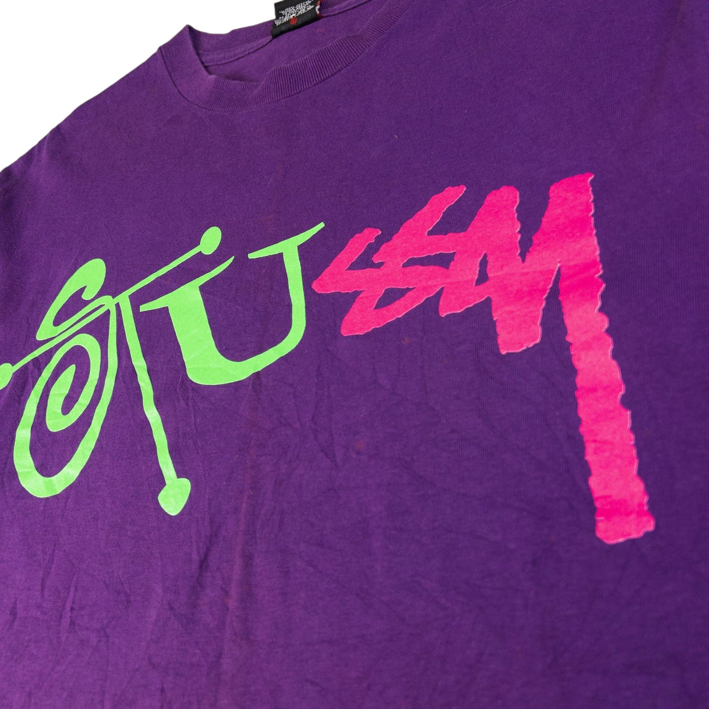 Vintage Stussy Graphic T Shirt Size M