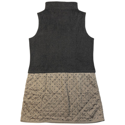 Vintage 90s Yohji Yamamoto Mock Neck Dress Womens Size M | Medium, Grey