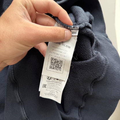 Stone Island Heavyweight Logo Sweatshirt (XXL) | XXL, Blue
