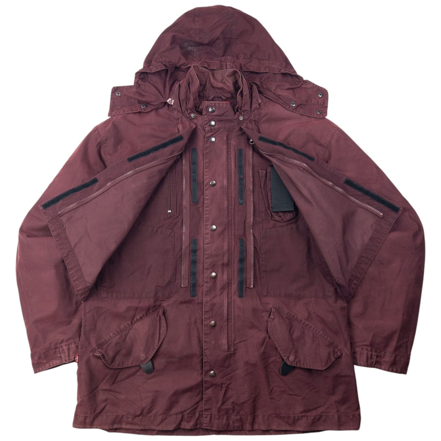 Vintage 2000s Levi's Red Tab Stealth Layered Pocket Jacket Size XL | XL, Burgundy