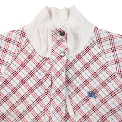 Vintage 2000s Burberry Blue Label Nova Check Zip Up Sweatshirt Womens Size S | Small, Blue